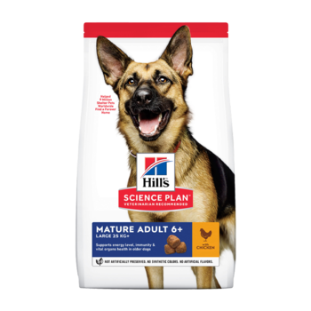 Сухой корм для взрослых собак крупных пород старше 6 лет Hills Science Plan Canine Mature Adult 6+ Active Longeviti Large Breed with Chickenс курицей 12 кг 12 кг