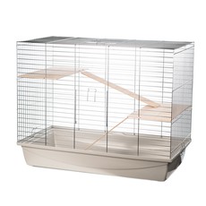 Клетка для хорька Inter Zoo FRETKA (Ferret 100 OC) + две деревянные полки и лесенки 1000х540х810 (оцинкованный прут)