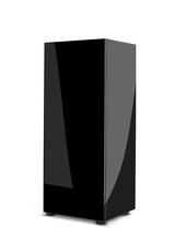Подставка под Glossy 50 Черная, 50х50х90см. Изготовлено из ДСП, 1 дверца, акриловое покрытие. (Польша)