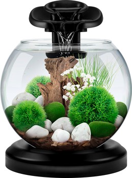Аквариум круглый Tetra Cascade Globe DUO Water 6.8л ЧЕРНЫЙ (Свет=8Лед+Фильтр EC100) 