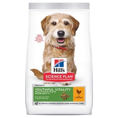 Cухой корм для пожилых собак мелких пород с курицей Hills Youthful Vitality 