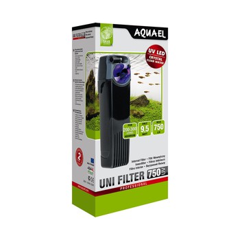 Внутренний фильтр UNI FILTER UV 750 AQUAEL для аквариума 200 - 300 л, 750 л/ч, 8.5 Вт со стерилизатором