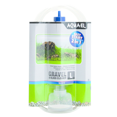 Грунтоочиститель для аквариума GRAVEL & GLASS CLEANER L со скребком, механический