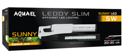 Светильник AQUAEL LEDDY SLIM Sunny 5 Вт (6500 K, 550 лм) белый, предназначен для аквариума шириной 20-30 см
