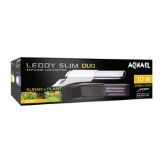 Светильник AQUAEL LEDDY SLIM DUO Sunny & Plant 10 Вт (6500 & 8000 K, 860 лм) белый, для аквариума шириной 24-32 см