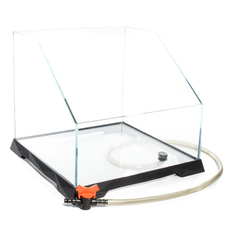 Акватеррариум 350*350*(150)320мм, стекло 6мм, с системой быстрого слива воды