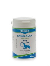 Canina Knoblauch (Кноблаух) содержит чеснок, дрожжи, морские водоросли, а также аминокислоты лизин и метионин