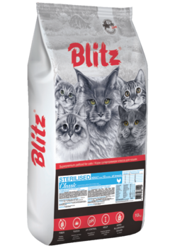 Suhoi korm blitz classic sterilised cats chicken