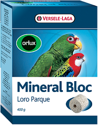 Минеральный блок для средних и крупных попугаев Versele-Laga Orlux Mineral Bloc 400 гр