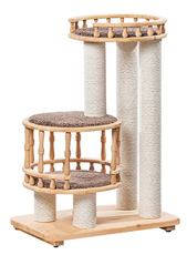 Деревянный комплекс для кошек Пушок Гугуша 72×43х100см