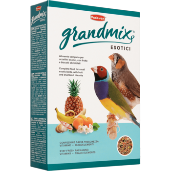Комплексный и основной корм для экзотических птиц Padovan Grandmix Esotici 1 кг 400 гр, 1 кг