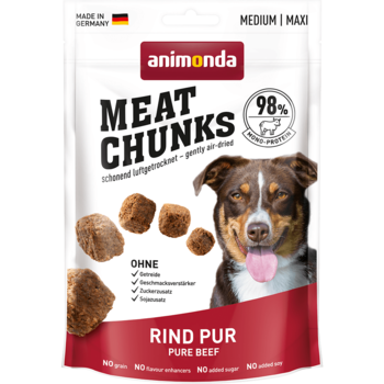Лакомства для собак средних и крупных пород Animonda Meat Chunks - Pure Beef из говядины 80гр