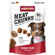 Лакомства для собак средних и крупных пород Animonda Meat Chunks - Pure Beef из говядины 80гр