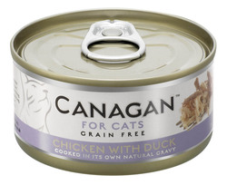 Консервированный корм для кошек Canagan цыпленок с уткой