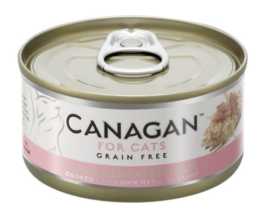 Консервированный корм для кошек Canagan цыпленок с ветчиной 75 гр.