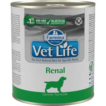 Диетический влажный корм для собак Vet Life Dog Renal при болезни почек и почечной недостаточности с курицей 300гр