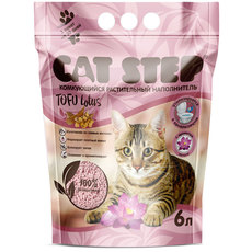 Наполнитель для кошачьих туалетов Cat Step Tofu Lotus, растительный комкующийся