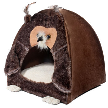 Домик для кошек и небольших собак Сова 38x38x40см, серия PET PLACE