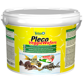 Полноценный корм для всех растительноядных донных рыб TetraPleco Veggie Wafers (пластинки) 3,6кг