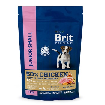 Сухой корм для молодых собак Brit Premium Dog Junior Small с 1–12 мес , с весом собаки от 1–10 кг 1 кг, 3 кг, 8 кг