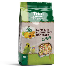 Корм Triol Original для волнистых попугаев с фруктами, 450г