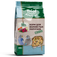 Корм Triol Original для волнистых попугаев с овощами, 450г