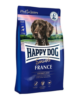 Сухой корм для собак Happy Dog Supreme France Франция для собак при пищевой аллергии с мясом утки и картофелем 2,8 кг, 4 кг
