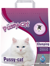 Наполнитель комкующийся Пуси Кэт Premium Clumping 5л*4кг 