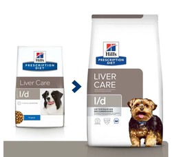 Сухой диетический корм для собак при лечении заболеваний печени Hills l/d