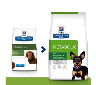 Сухой диетический корм для собак мелких пород для коррекции веса Hills Metabolic 1,5 кг, 4 кг