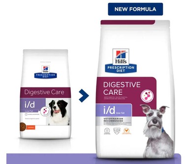 Сухой диетический, низкокалорийный корм для собак для поддержания здоровья желудочно-кишечного тракта Hills i/d 1,5 кг, 12 кг