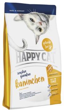Сухой корм для взрослых кошек с чувствительным пищеварением appy Cat Sensitive Grainfree Кролик 1,4 кг