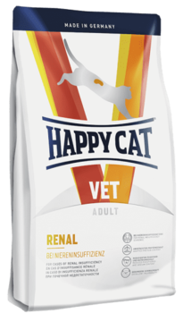 Диетический корм для взрослых кошек Happy Cat Renal при заболеваниях почек различной этиологии 4 кг