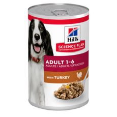 Консервы для взрослых собак Hills Science Plan Canine Adult Savory Turkey с индейкой 370 г