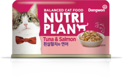Влажный корм для кошек NUTRI PLAN в собственном соку тунец с лососем (банка) 160г 