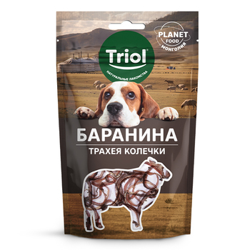 Лакомство для собак PLANET FOOD "Трахея баранья в колечках", 25г