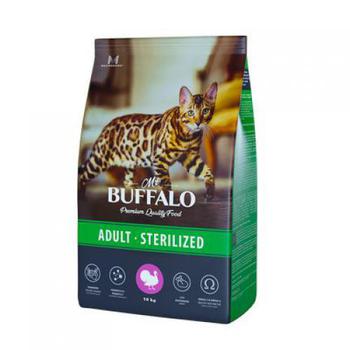 Сухой корм для стерилизованных кошек Mr.Buffalo Sterilized c индейкой 400 гр, 1,8 кг, 10 кг
