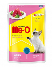 Влажный корм для котят Ме-О Kitten пауч Тунец в желе 80г