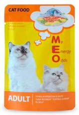Влажный корм для кошек Ме-О Adult пауч Тунец и Креветки в желе 80г 