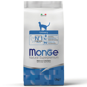 Сухой корм для взрослых кошек Monge (Монж) Cat Urinary профилактика МКБ 400 гр, 1,5 кг, 10 кг