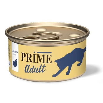 Влажный корм для кошек Prime Курица (паштет) 75гр