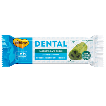 Лакомство Мнямс DENTAL для собак "Зубные спонжи" с эвкалиптом 25г