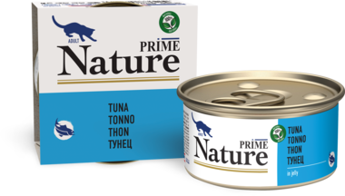 Влажный корм для кошек Prime Nature в желе тунец 85гр