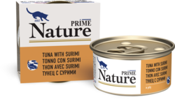 Влажный корм для кошек Prime Nature в желе Тунец с сурими 85гр 