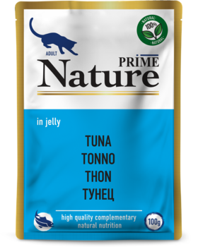 Влажный корм для взрослых кошек Prime Nature Тунец в желе 100 г