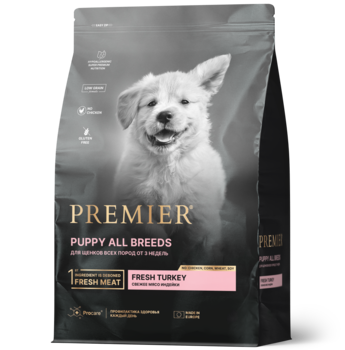 Сухой корм для щенков Premier Dog Turkey PUPPY с Индейкой 1 кг, 3 кг, 10 кг