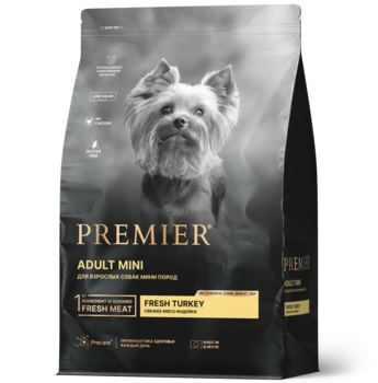 Сухой корм для мелких пород Premier Dog Turkey ADULT Mini с Индейкой 1 кг, 3 кг