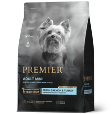 Сухой корм для мелких пород Premier Dog Salmon&Turkey ADULT Mini с Лососем и индейкой