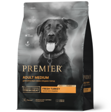 Сухой корм для средних пород Premier Dog Turkey ADULT Medium с Индейкой