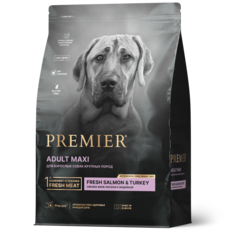 Сухой корм для крупных пород Premier Dog Salmon&Turkey ADULT Maxi с Лососем и Индейкой